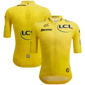 Brand New With Tags Tour de France 2023 Authentic Team Jersey by Santini -Yellow - Picture 1 of 3