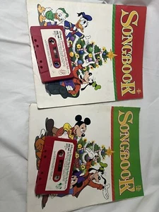 VINTAGE 1980 DISNEY SONGBOOK 1&2 With Cassettes Read Description - Picture 1 of 10