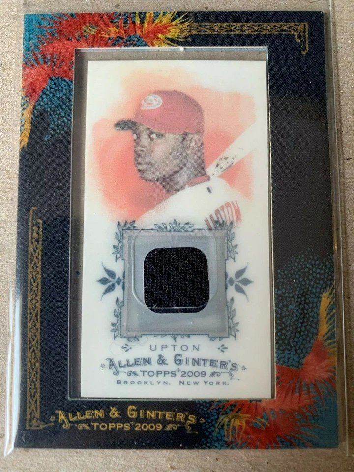 2009 TOPPS ALLEN GINTER BASEBALL RELIC JERSEY JUSTIN UPTON ARIZONA DIAMONDBACKS - Image 1 of 1
