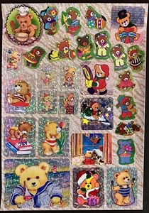 A5 GLITZER STICKER 90er SEITE aus Teil-Sammlungsauflösung Aufkleber Sammlung - Bild 1 von 4