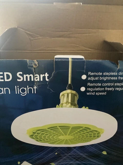 LED Ceiling fan with light 9" new - Image 1 of 1