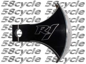 2004-2006 Yamaha R1 Swingarm Mount Tag / License Plate Bracket Black w/Logo 2005 - Picture 1 of 2