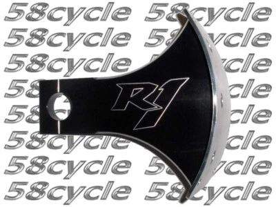 Yamaha R1 2004-2006 soporte de montaje en basculante/placa negro con logotipo 2005 Foto 1 de 2