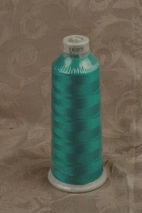   Madeira NEW Polyester Polyneon Embroidery Thread Teal 1685 5000m Large Cone - Picture 1 of 2