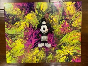 Mic Mouse Original Painting Art By Aaron Goodwin 1/1 Canvas Size 12x16 Disney - Picture 1 of 7