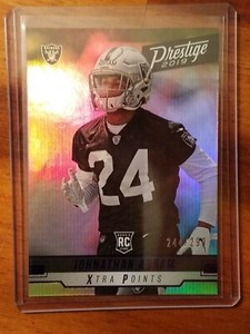 2019 Panini Prestige #246 XTRA POINTS BLUE #244/299 JOHNATHAN ABRAM ROOKIE RC