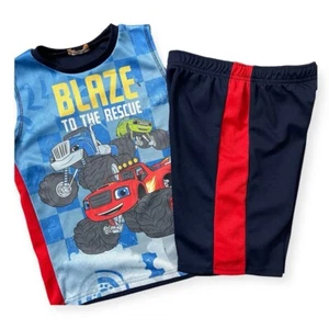 Nickelodeon Blaze and The Monster Machines Boy’s 2-Piece Tank Short Set Size 7 - Picture 1 of 12