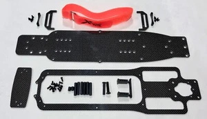 XTREME RACING CARBON FIBER TRAXXAS RUSTLER / SLASH DRAG CHASSIS NO PREP 2 CELL - Picture 1 of 6