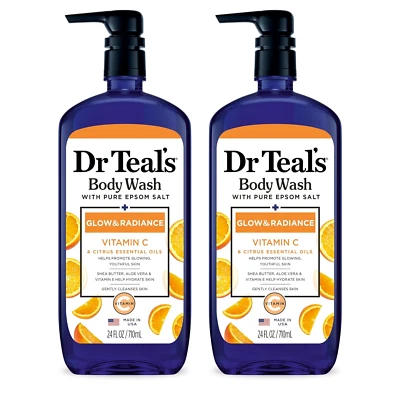 Body Wash with Pure Epsom Salt, Glow & Radiance with Vitamin C & Citrus - Image 1 of 4