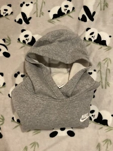 Nike Kids XL Sportswear Club Fleece Grey Hoodie Youth Gray Pullover X-Large - Picture 1 of 7