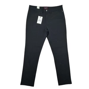 UNTUCKit Pants Mens 33x32 Straight Fit Dress Trousers Black Polyester New Tag - Picture 1 of 14