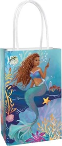 Little Mermaid Movie Disney Kids Birthday Party Favor Paper Sacks Kraft Bags - Picture 1 of 1