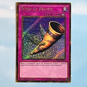 YUGIOH Cuerno del Cielo SECRETO DORADO RARO PGL3-EN034 Casi Como Nuevo Casi Nuevo - Imagen 1 de 2
