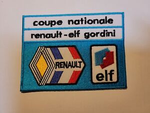 Patch Thermocollant Brodé Coupe National Renault Elf Gordini L 10CM H 8cm