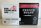SF Bay Dark French Roast Coffee 100 One Cup Pods - READ DESCREPTION