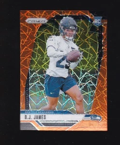 2024 Prizm Orange Lazer D.J. James Rookie #322 Seattle Seahawks - Picture 1 of 2