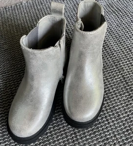 Botines de tobillo para niñas Jumping Beans, TOD 11 Med, Plata, De segunda mano - Imagen 1 de 9