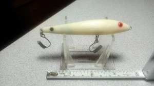 REBEL, TOUGH "JUMPIN' MINNOW", BONE COLOR, SINGLE HOOKS FOR MORE WEEDLESS, MINT - Picture 1 of 3