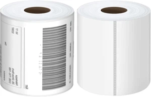 Thermoetiketten 4x6 Rolle - 500 direkte thermische perforierte Porto Versandetiketten  - Bild 1 von 12
