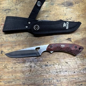 Buck Knife 538 Open Season Small Game Hunting Red Wood 2018 - Picture 1 of 18