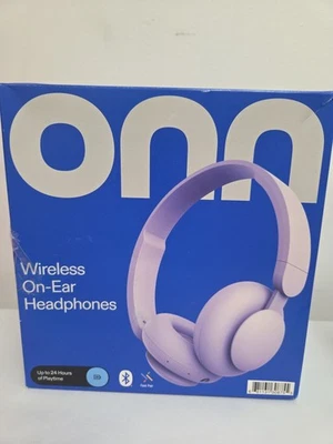 Wireless On-Ear Headphones W/ Built In Microphone Lilac Purple Open Box New - Image 1 of 3