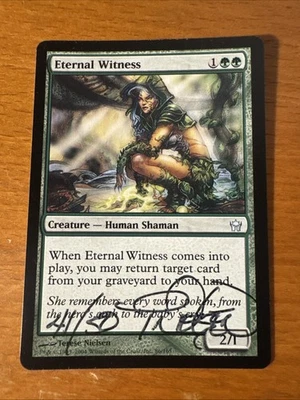 MTG Artist Proof Signed 41/50 ETERNAL WITNESS Terese Nielsen Mint Fifth Dawn - Image 1 of 4