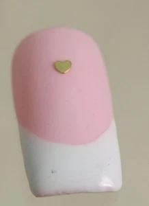 ORO REAL 18 QUILATES Arte en uñas Joyería y otros usos artesanales MINI CORAZÓN - Imagen 1 de 8