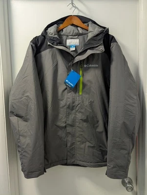 Columbia Tipton Peak Men's Hooded Jacket Gray/Black XL/TG New with Tag's! - Image 1 of 4