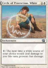 CIRCLE OF PROTECTION: WHITE 8th Edition MTG Magic the Gathering Cards DJMagic