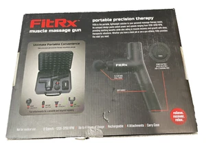 FitRx Muskel Massagepistole 4 Aufsätze NOB Tragbar Präzisionstherapie Ganzkörper - Bild 1 von 8