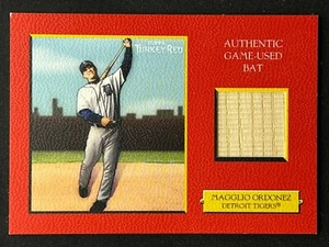 MAGGLIO ORDONEZ 2005 Topps Turkey Red Red Game Used Bat Relic #/99 #TRR-MO - Imagen 1 de 2
