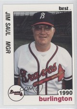 1990 Best Burlington Braves Jim Saul #28