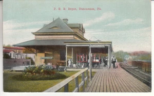 Duncannon PA Pennsylvania - Pennsylvania Railroad Depot - Postcard - circa 1910  - Picture 1 of 2