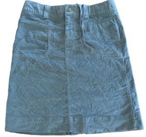 Athleta Washed Velvet Above The Knee Skirt Grey 720944 Stretch Women Sz 6T EUC - Picture 1 of 7