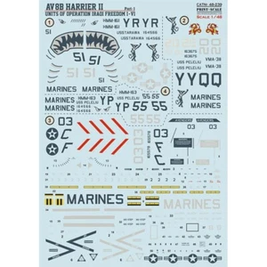AV-8B Harrier. Operations Iraq Freedom. Part 1 Decal 1:48 Print Scale 48-239 - Picture 1 of 3