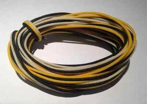 Cavo per chitarra stile vintage 30 piedi (10 bianco / 10 nero / 10 giallo) - Foto 1 di 4