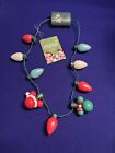 Disney Parks Christmas 2023 Animated Glow Necklace Plays Jingle Bells NEW
