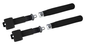 GM LOGO 2 POINT SEAT BELTS CAMARO CHEVELLE NOVA CUTLASS GTO 442 SKYLARK PAIR - Picture 1 of 3