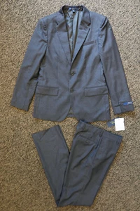 $625 Polo Ralph Lauren Boys 2-Piece Wool Suit - Dark Gray - Size 18 - UNHEMMED - Picture 1 of 7