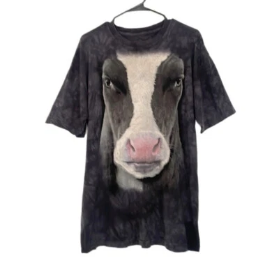 The Mountain - Camiseta Gráfica Big Cow Face Tie Dye - Adulto Talla Grande Foto 1 de 4