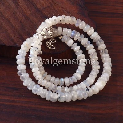 Gargantilla de piedra lunar piedra lunar collar de cuentas piedra lunar collar de curación natural Foto 1 de 4