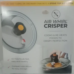 As Seen On TV. Air Whirl Crisper Deckel Edelstahl und gehärtetes Glas - Bild 1 von 4