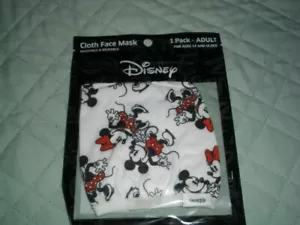 Disney Minnie Mouse & Mickey Mouse Adjustable Face Cover, Cloth Mask - Picture 1 of 2