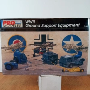 1/48 Monogram Pro Modeler WWII attrezzatura di supporto a terra sigillata WW2 NUOVO CON SCATOLA NOS - Foto 1 di 9