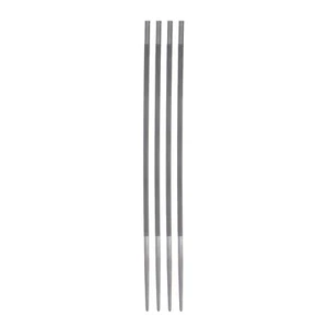 4pcs Chainsaw File 11/64" Round High Carbon Steel Double Cut Rasp for Sharpening - Picture 1 of 5