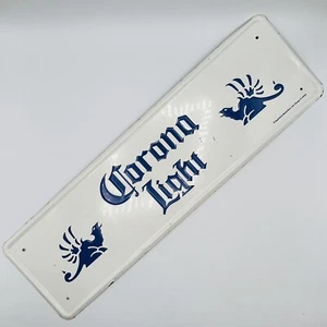 Corona Beer Light Barton Beers Vintage Metal Sign 6X20 - Picture 1 of 9