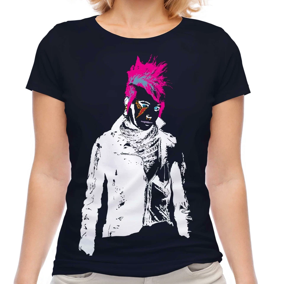 CAMISETA PUNK CHICA SEÑORA TOP REGALO BLANCO Y NEGRO CULTURA Foto 1 de 1