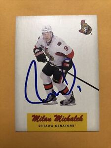 Milan Michalek Signed Ottawa Senators Card 1