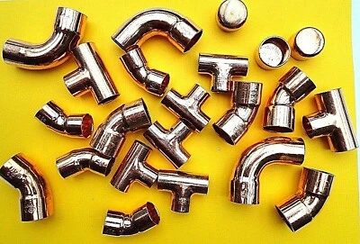 12 - 28 mm Kupfer Lötfitting Lötfittings Lötfittinge Kupferfitting Löt Fittinge