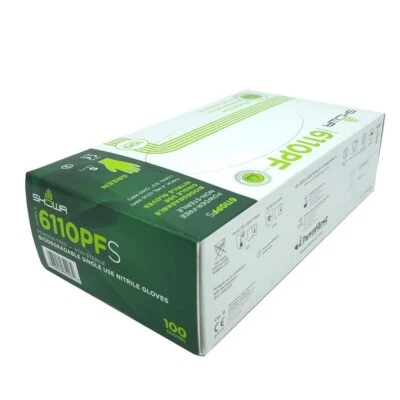 Showa 6110PF Handschuhe Biologisch Eco Wasserfest Latexfrei - Box Von 100 - Bild 1 von 4